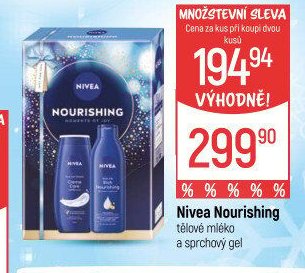 Nivea Nourishing tělové mléko a sprchový gel