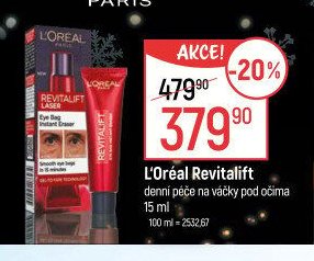 L'Oréal Revitalift denní péče na váčky pod očima
