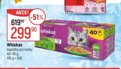 Whiskas kapsičky pro kočky 40x85 g