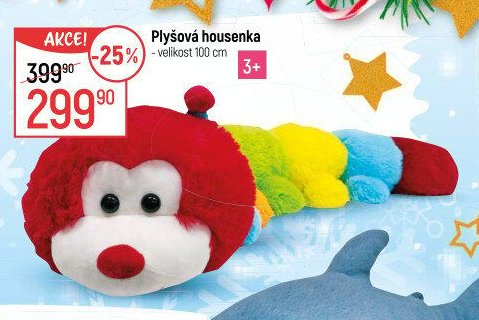 Plyšová housenka