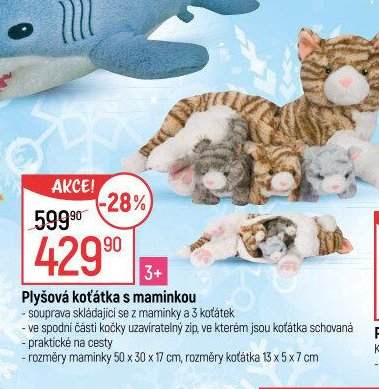 Plyšová koťátka s maminkou