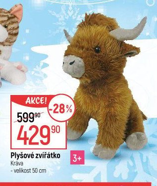 Plyšové zvířátko Kráva