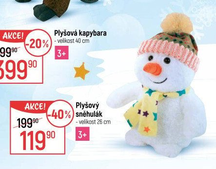 Plyšový sněhulák