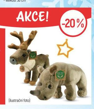 Plyšová zvířátka ECO-FRIENDLY