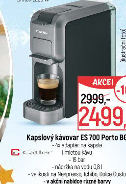 Kapslový kávovar Catler ES 700 Porto