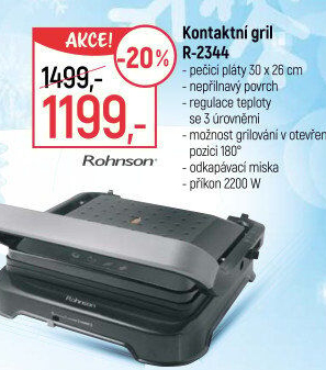 Kontaktní gril Rohnson R-2344