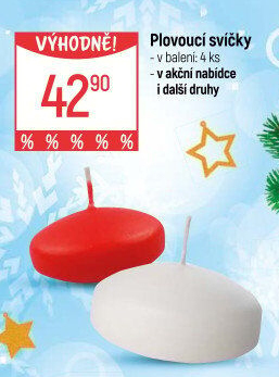 Svíčky plovoucí
