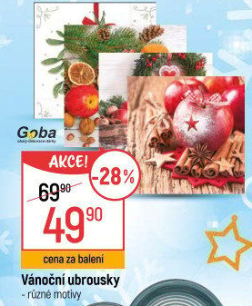 Ubrousky vánoční Goba