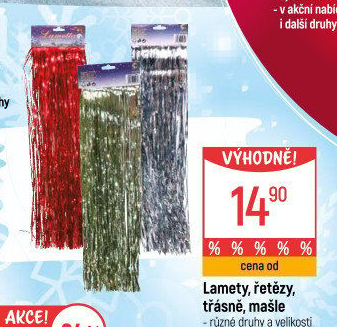 Vánoční lamety - třásně