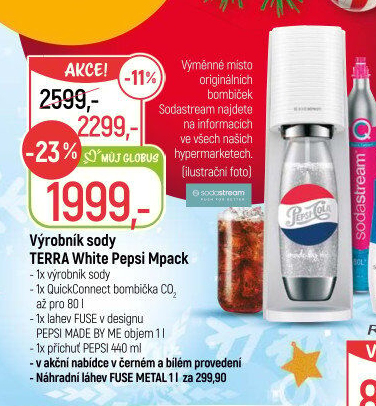 Výrobník sody Terra Sodastream