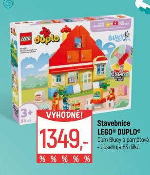 Stavebnice LEGO DUPLO Dům Bluey a paměťová hra