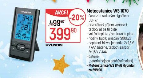 Meteostanice WS 1070