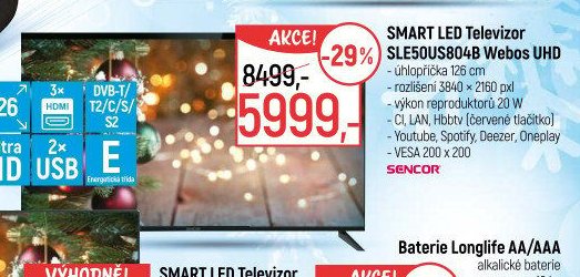 SMART LED Televizor SLE50US804B Webos UHD