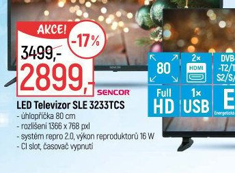 LED Televizor SLE 3233TCS