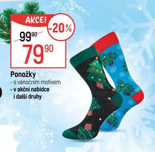 Ponožky s vánočním motivem