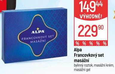 Dárková kazeta Francovkový set Alpa
