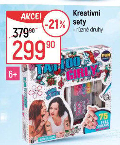 Kreativní sada s tetováním Funkidz