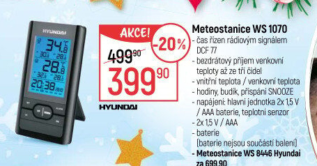 Meteostanice Hyundai WS1070