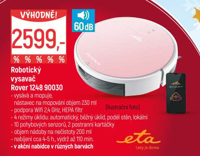 Robotický vysavač Eta Rover 1248 90030