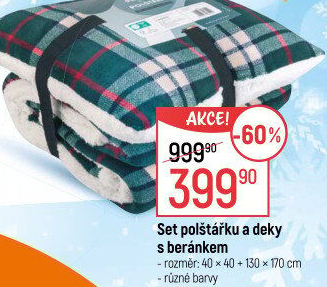 Souprava deka s polštářem