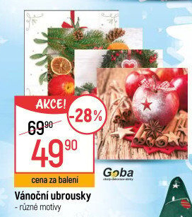 Ubrousky vánoční Goba