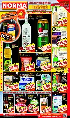 akční leták Norma 3.11.2025-9.11.2025