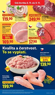 akční leták Lidl 6.11.2025-9.11.2025