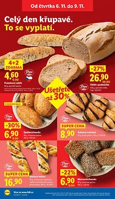 akční leták Lidl 6.11.2025-9.11.2025