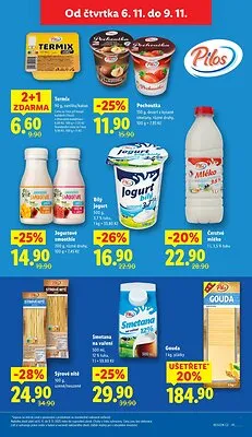 akční leták Lidl 6.11.2025-9.11.2025