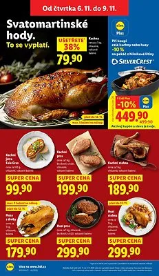 akční leták Lidl 6.11.2025-9.11.2025