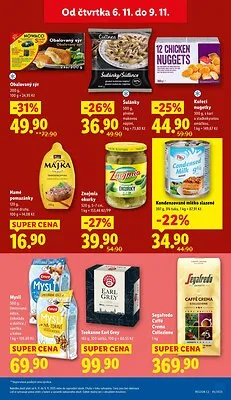 akční leták Lidl 6.11.2025-9.11.2025