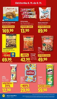 akční leták Lidl 6.11.2025-9.11.2025