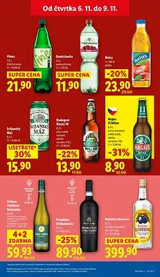 akční leták Lidl 6.11.2025-9.11.2025