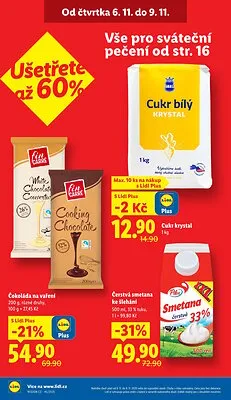 akční leták Lidl 6.11.2025-9.11.2025