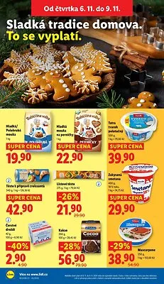 akční leták Lidl 6.11.2025-9.11.2025