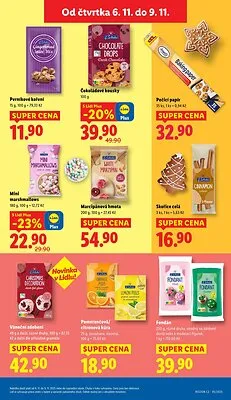 akční leták Lidl 6.11.2025-9.11.2025