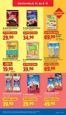 akční leták Lidl 6.11.2025-9.11.2025