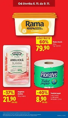 akční leták Lidl 6.11.2025-9.11.2025
