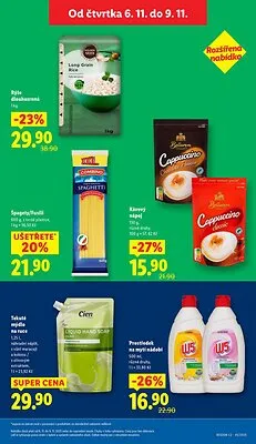 akční leták Lidl 6.11.2025-9.11.2025
