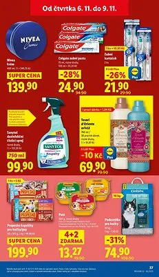 akční leták Lidl 6.11.2025-9.11.2025