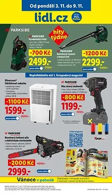 akční leták Lidl 6.11.2025-9.11.2025