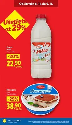 akční leták Lidl 6.11.2025-9.11.2025
