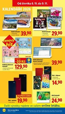 akční leták Lidl 6.11.2025-9.11.2025