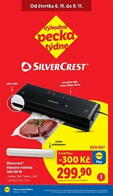 akční leták Lidl 6.11.2025-9.11.2025