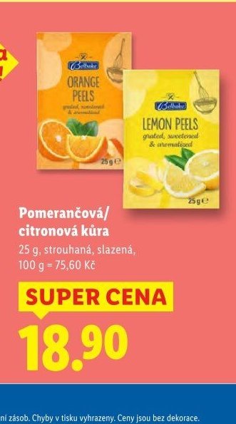 Pomerančová/citronová kůra