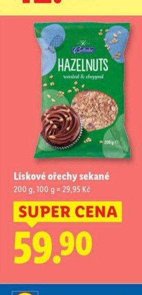 Lískové ořechy sekané