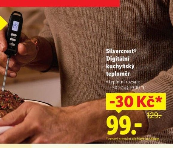 Silvercrest Digitální kuchyňský teploměr