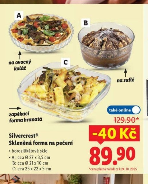 Silvercrest Skleněná forma na pečení
