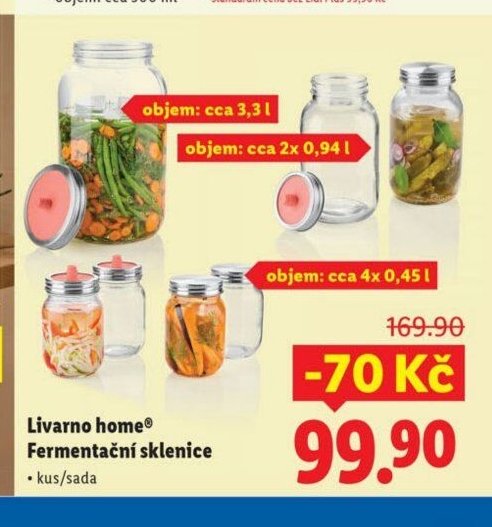 Livarno home Fermentační sklenice