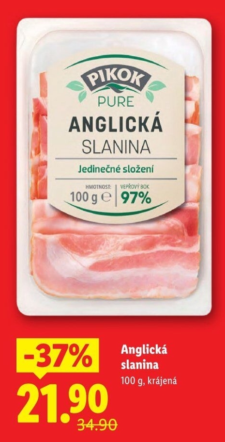 Anglická slanina Pure Pikok